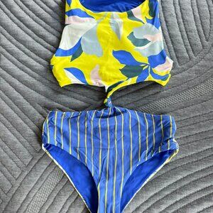 Maaji Sunflower Spin High Neck 4-Way Reversible One Piece Swimsuit